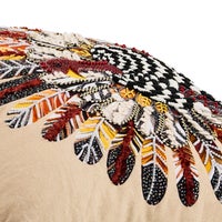 Checked Turkey Throw Pillow