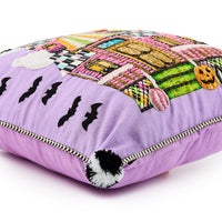 Trick or Treat House Throw Pillow