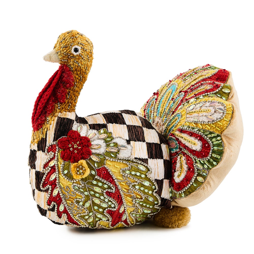 Aurora Turkey Shaped Pillow mackenzie-childs Panama imagen 1