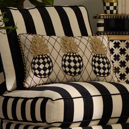 Pineapple Ivory Lumbar Pillow