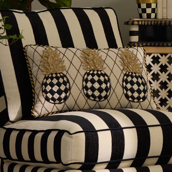 Pineapple Ivory Lumbar Pillow image number 0