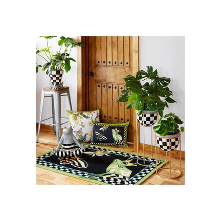 Frog and Bee Lumbar Pillow
