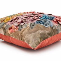 Petal Palette Floral Throw Pillow