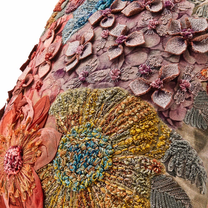 Petal Palette Floral Throw Pillow image number 3