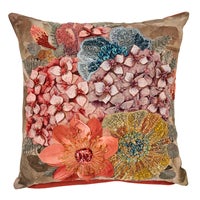 Petal Palette Floral Throw Pillow
