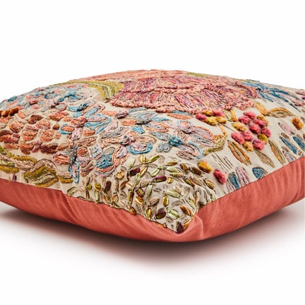 Flower Field Throw Pillow