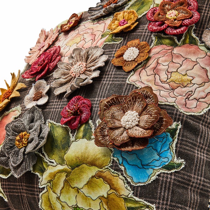 Field Study Embroidered Floral Throw Pillow image number 3
