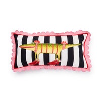 Patience Brewster Gloria Alligator Striped Lumbar Throw Pillow