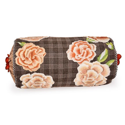 Field Study Floral Beaded Bolster