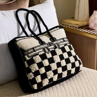 Doodles Handbag Shaped Throw Pillow