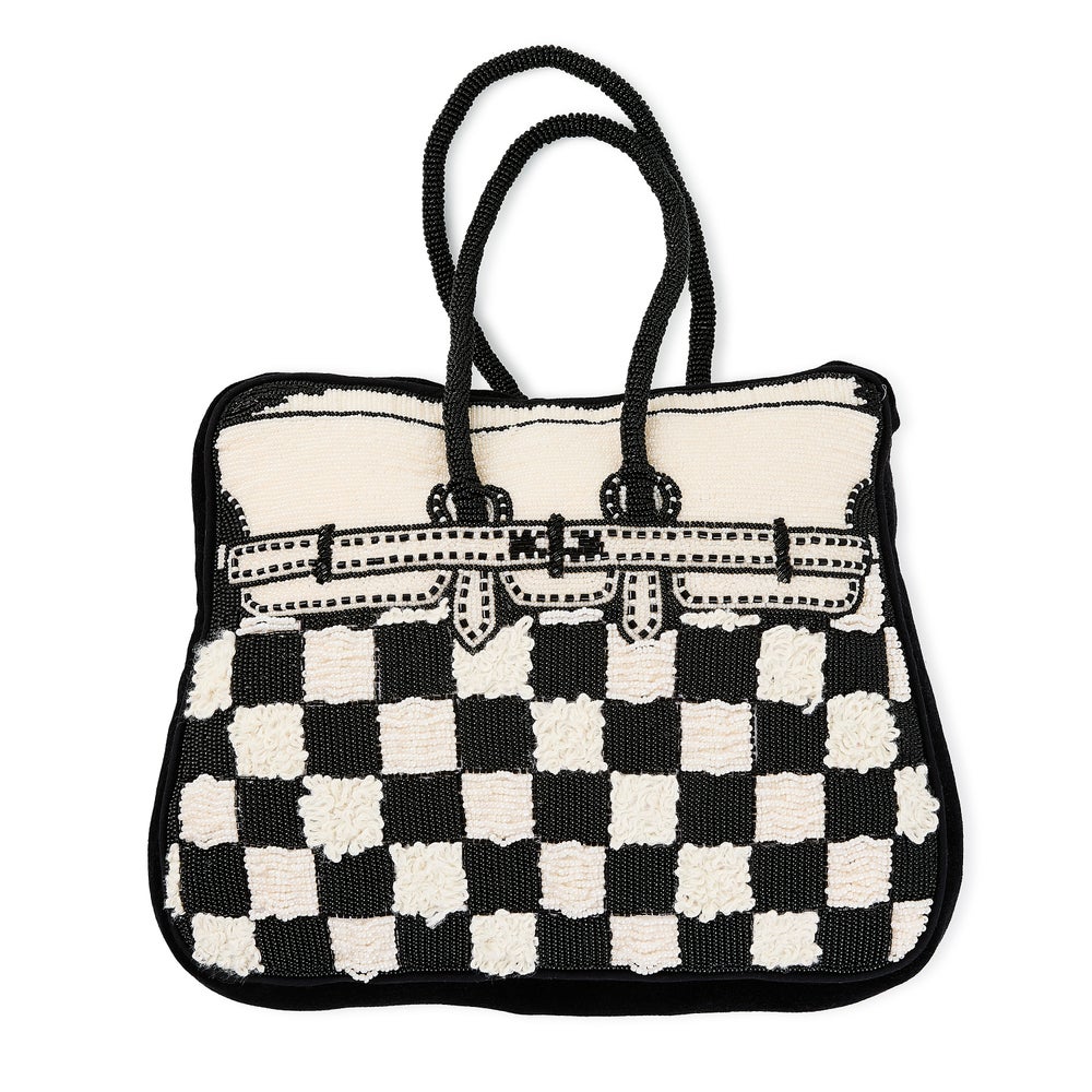 Doodles Handbag Shaped Throw Pillow mackenzie-childs Panama imagen 1