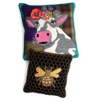 Queen Bee Black Throw Pillow