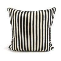 Courtly Check  Black Sash Throw Pillow