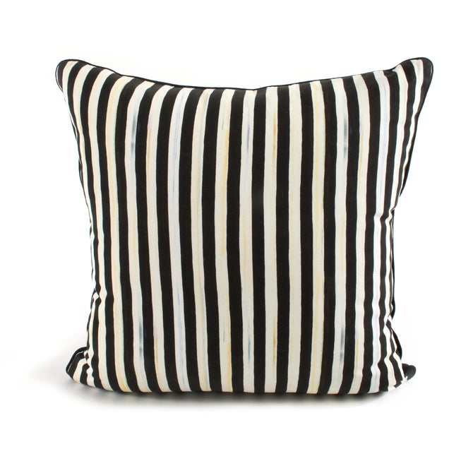 Courtly Check  Black Sash Throw Pillow image number 4