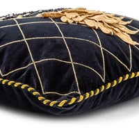 Pineapple Black Pillow
