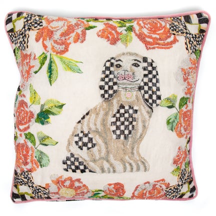 Harvest Check & Stripe Round Pillow