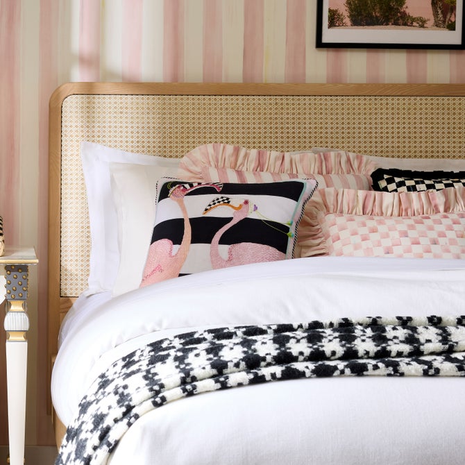 Patience Brewster Flamingo Throw Pillow image number 1