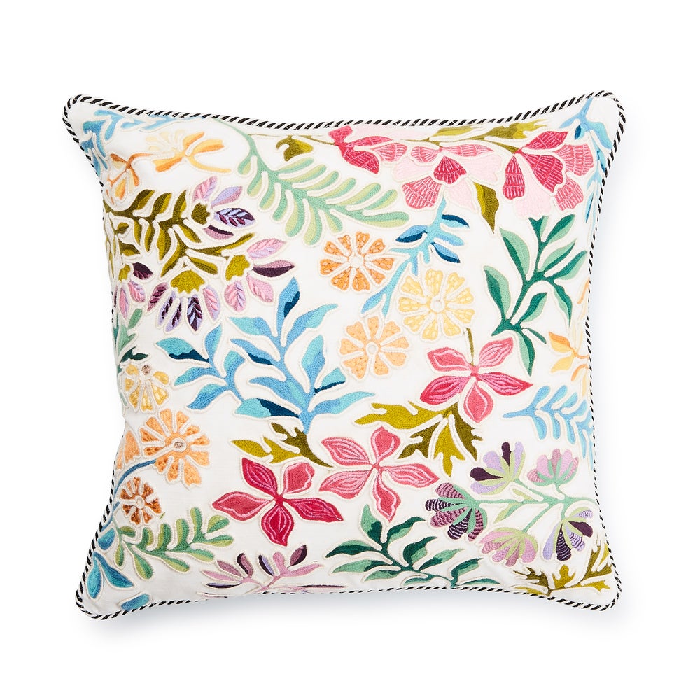 Carnivale Floral Throw Pillow mackenzie-childs Panama imagen 1