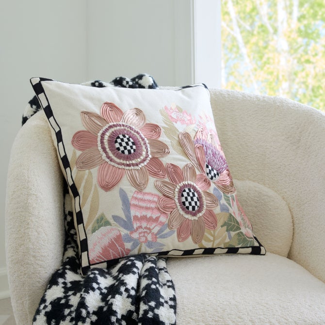 Eternity Floral Throw Pillow image number 1