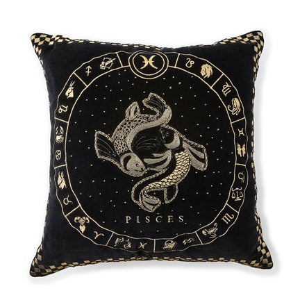 Pisces Zodiac Throw Pillow