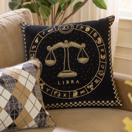 Libra Zodiac Throw Pillow