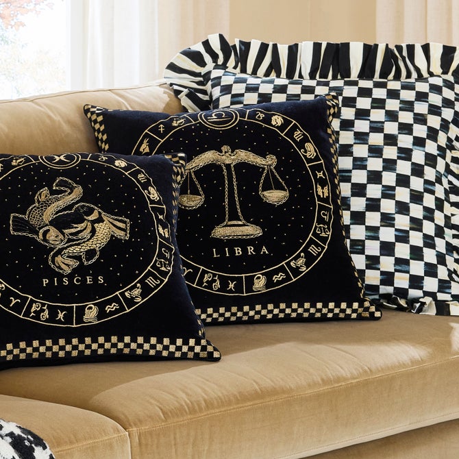 Libra Zodiac Throw Pillow image number 2