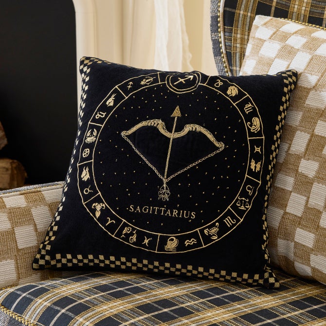 Sagittarius Zodiac Throw Pillow image number 1