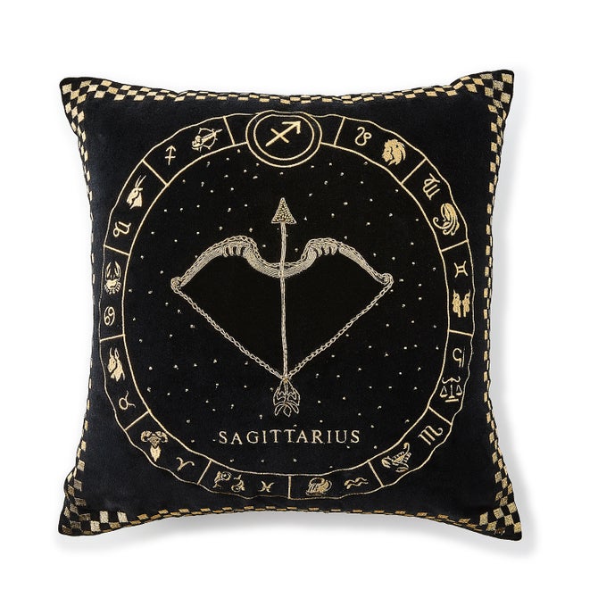 Sagittarius Zodiac Throw Pillow image number 0
