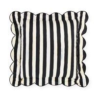 Courtly Check Reversible Scalloped Throw Pillow
