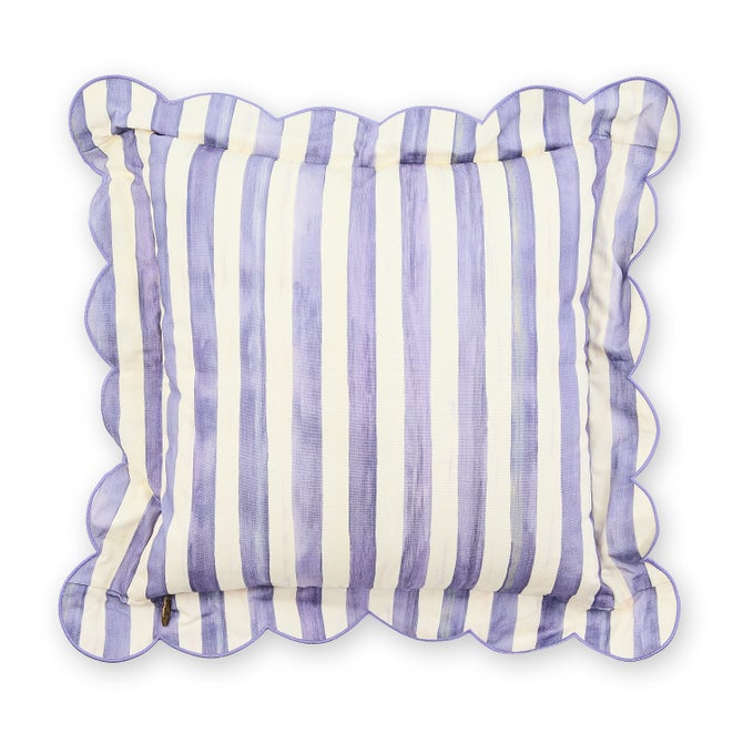 Check Reversible Scalloped Lumbar Throw Pillow image number 8