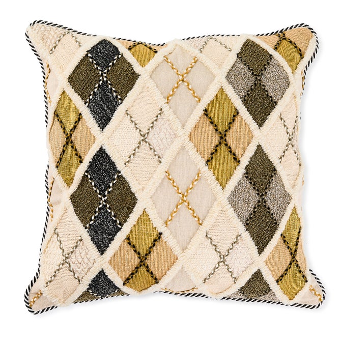 Mad For Plaid Argyle Pillow image number 0