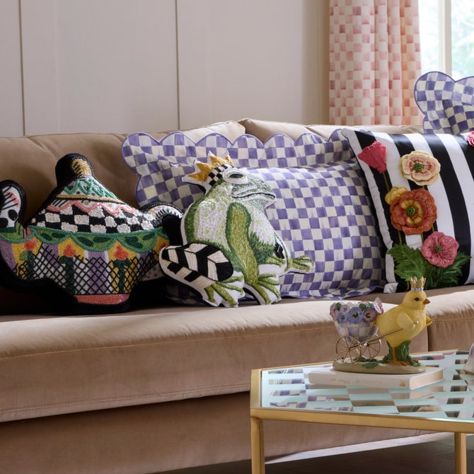 Frog Shaped Throw Pillow image number 1