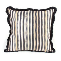 Courtly Check Ruffled Square Throw Pillow