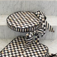 Courtly Check Round Stool Cushion