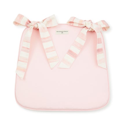 Rosy Check Chair Cushion