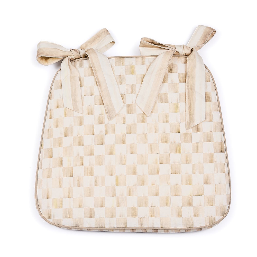 Check Chair Cushion - Mocha Check mackenzie-childs Panama imagen 1