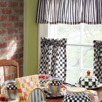 Courtly Check Cafe Curtains, Set of 2