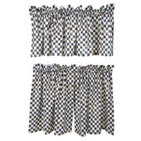 Courtly Check Cafe Curtains, Set of 2