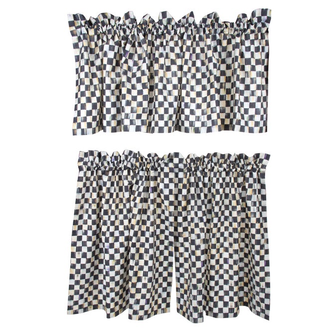 Courtly Check Cafe Curtains, Set of 2 image number 4