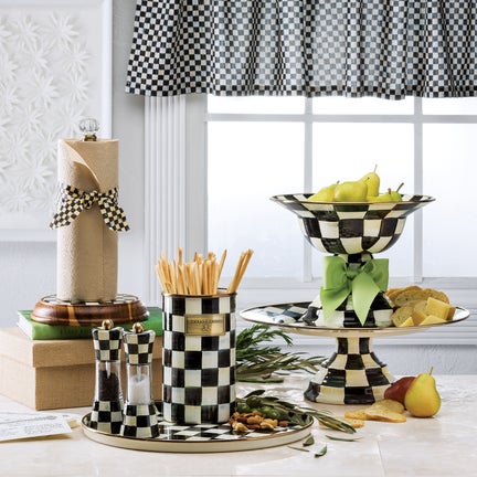 Courtly Check Tab Top Cafe Valance