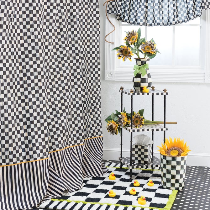 Courtly Check Tab Top Cafe Valance image number 2