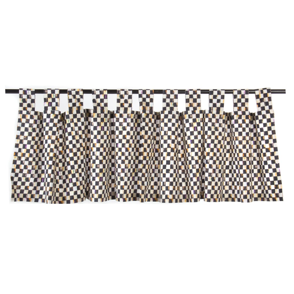 Check Tab Top Valance - Courtly Check mackenzie-childs Panama imagen 1