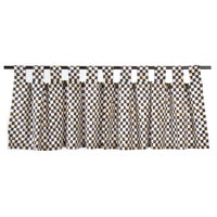 Courtly Check Tab Top Cafe Valance