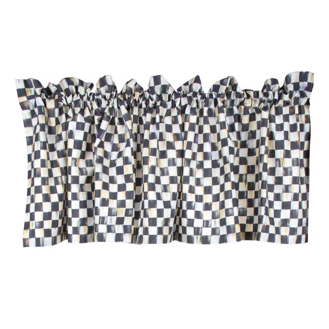 Courtly Check Cafe Valance image number 0