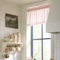 Rosy Check Cafe Valance