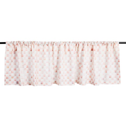 Rosy Check Cafe Valance