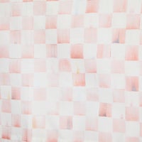 Rosy Check Tab Top Valance