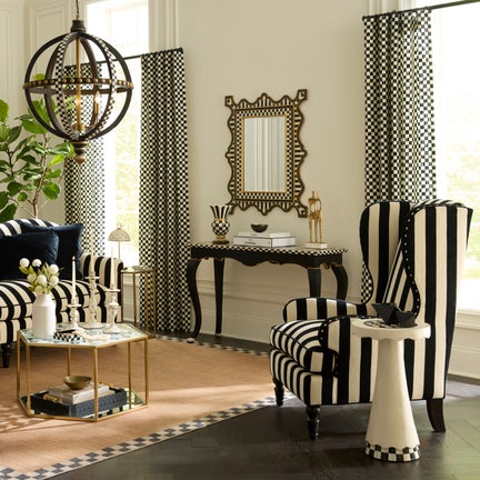 Courtly Check Curtain Panel