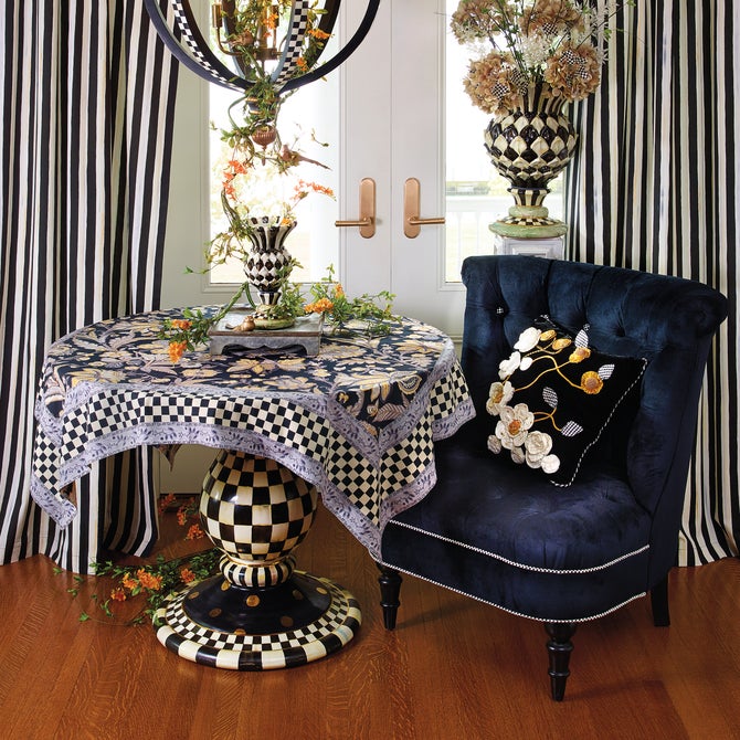 Courtly Stripe Curtain Panel image number 3