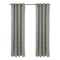 Courtly Check Grommet Top Curtain Panel